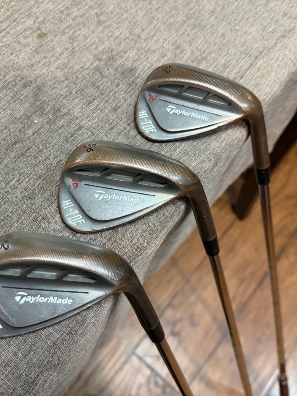 TaylorMade MG Hi-Toe wedge set lot of 3 TaylorMade golf clubs 52, 56, 62
